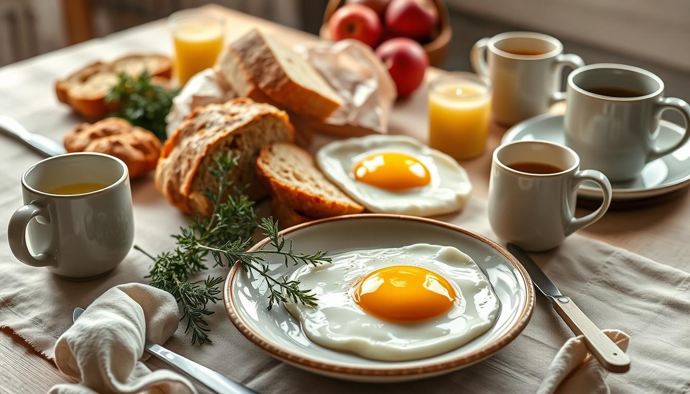 Measured baking ingredients prepared on a counter
